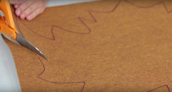 diy fall leaf placemat