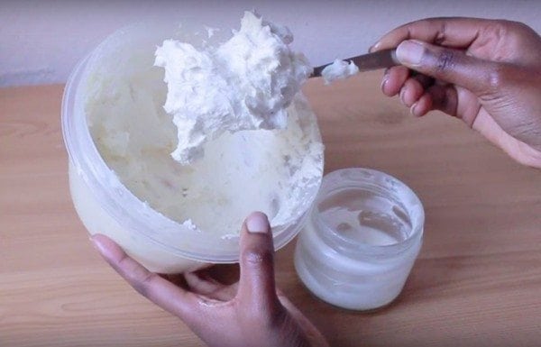 homemade creamy shea butter