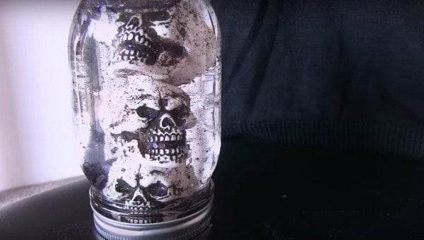 diy halloween snow globe