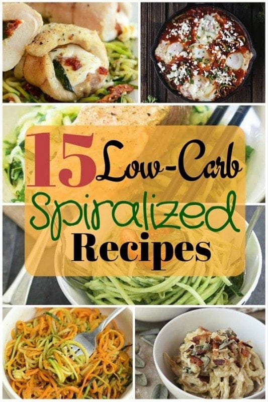 Start a healthy lifestyle with this brand new Spiralizer. These 15 low-carb spiralized recipes are healthy and super delicious too!