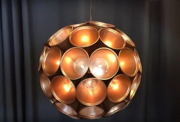 diy metallic sparkle ball