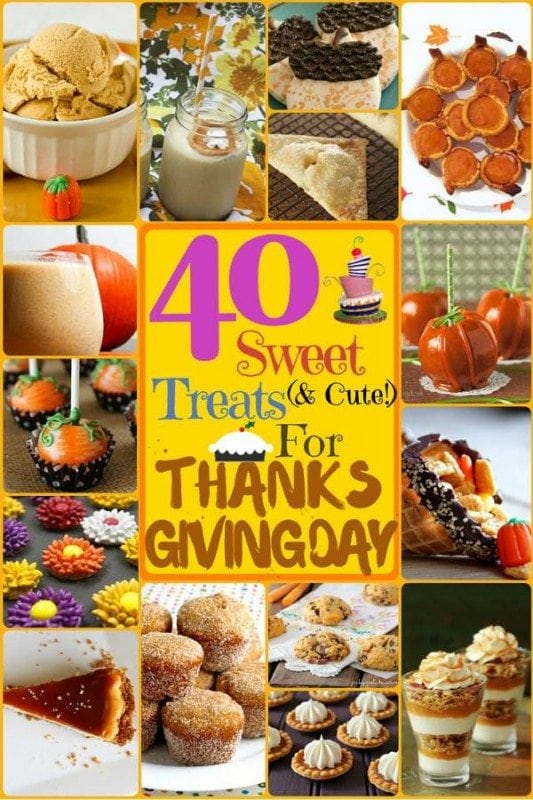 Celebrate Thanksgiving Day with these 40 sweet treat ideas. Pack your table with these adorable desserts to make the holiday more memorable and fun.