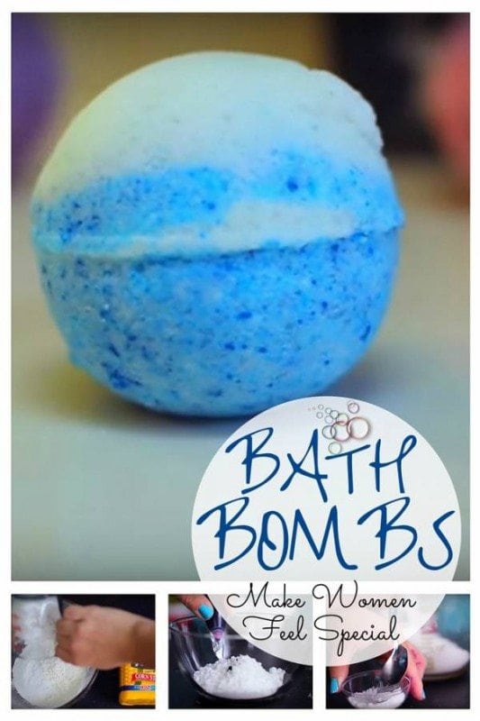 DIY bath bombs are great Christmas gift to your woman. It is not only easy to make but also explodes tantalizing scent to help you relax.