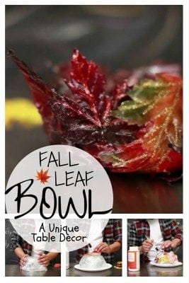 DIY Fall Leaf Bowl is an excellent table decor you can make with fall leaves. Get your house ready for fall.