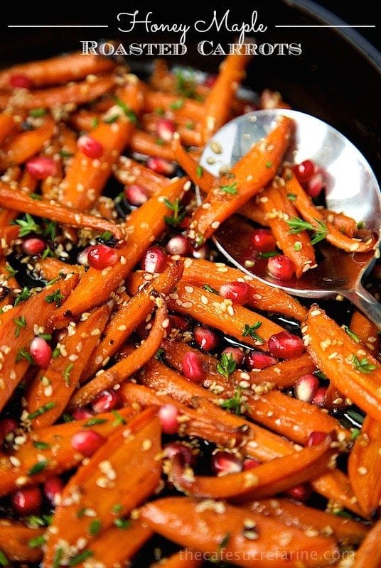 Honey Maple Roasted Carrots