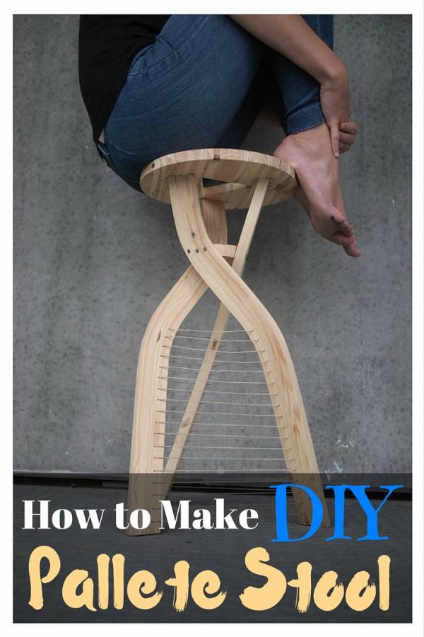 How to Build DIY Pallet Stool The Budget Diet