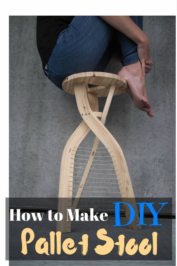 How to Build DIY Pallet Stool The Budget Diet