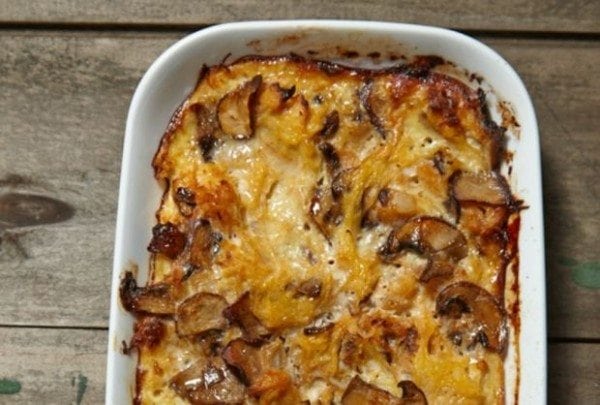 Caramelized Onion Spaghetti Squash Casserole