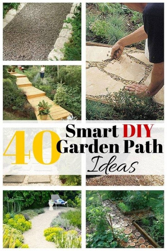 Redecorate your garden with these 40 smart DIY garden path ideas that will absolutely bring appeal to your backyard. Moreover, you will create a path for guests to easily find their way in your garden.