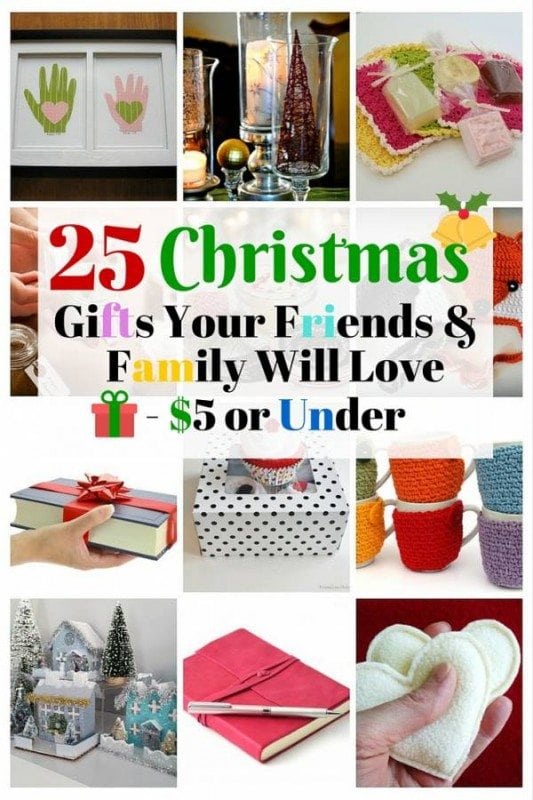 Have a long list of family and friends? Take these 25 Christmas gifts that are just below $5 - they are not only inexpensive but they also show how much you care.