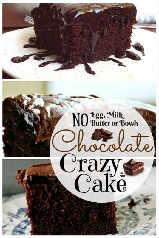 This is the craziest cake recipe that you must try. It's a super-moist, delicious and mouthwatering chocolate cake. A go-to recipe for those with egg/dairy allergies.