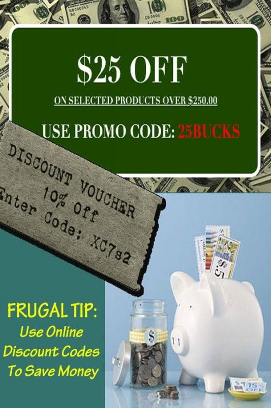 FRUGAL LIVING TIP OF THE MONTH Use Online Discount Codes To Save Money