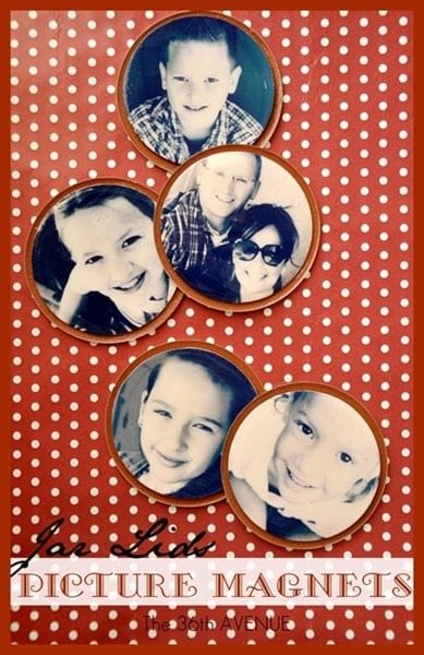 Jar Lid Picture Magnets