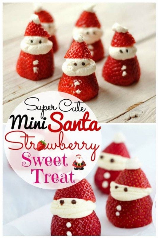 Mini Santas that both kids and adults will adore. They are tasty favors after dinner or "thank you" sweets for your guests. A must-try this season!