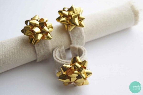 bow napkin rings