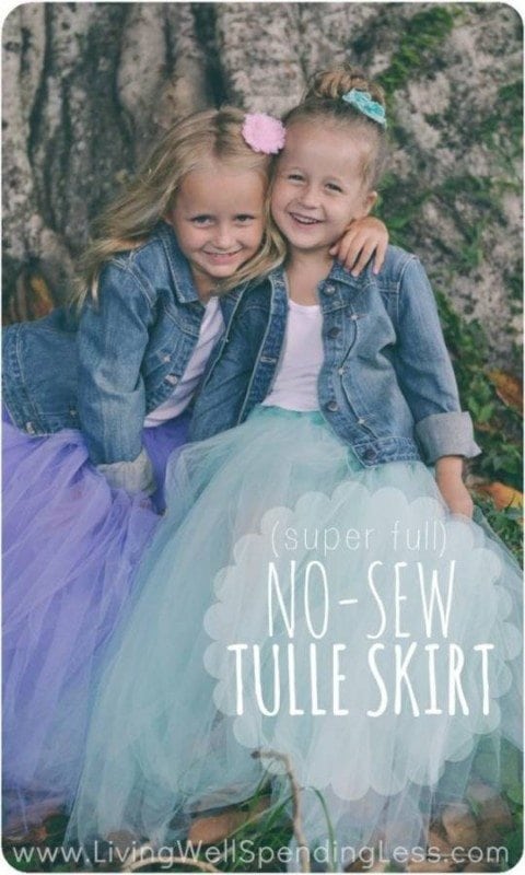 no sew tulle skirt