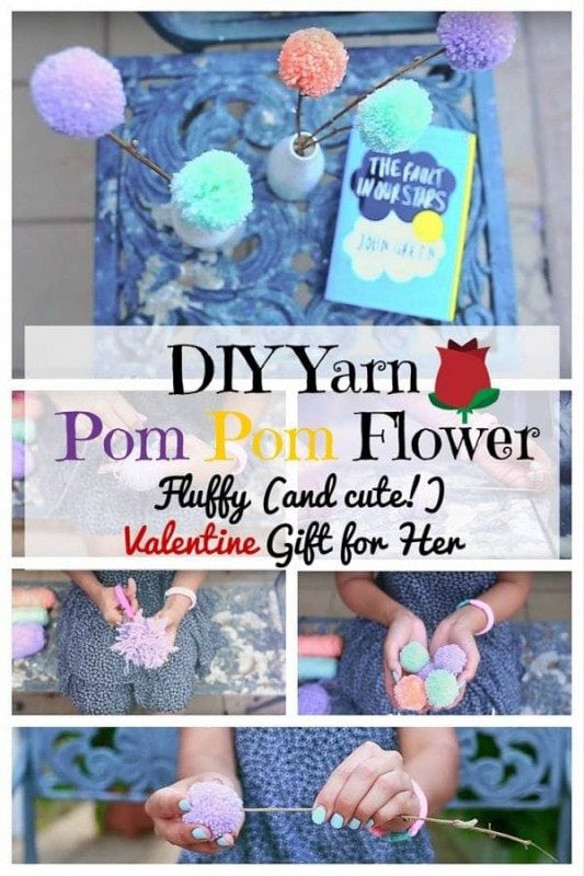 Make that someone feel appreciated this Valentine's Day with this super easy DIY. These crafty yarn flowers are definitely adorable to look at.