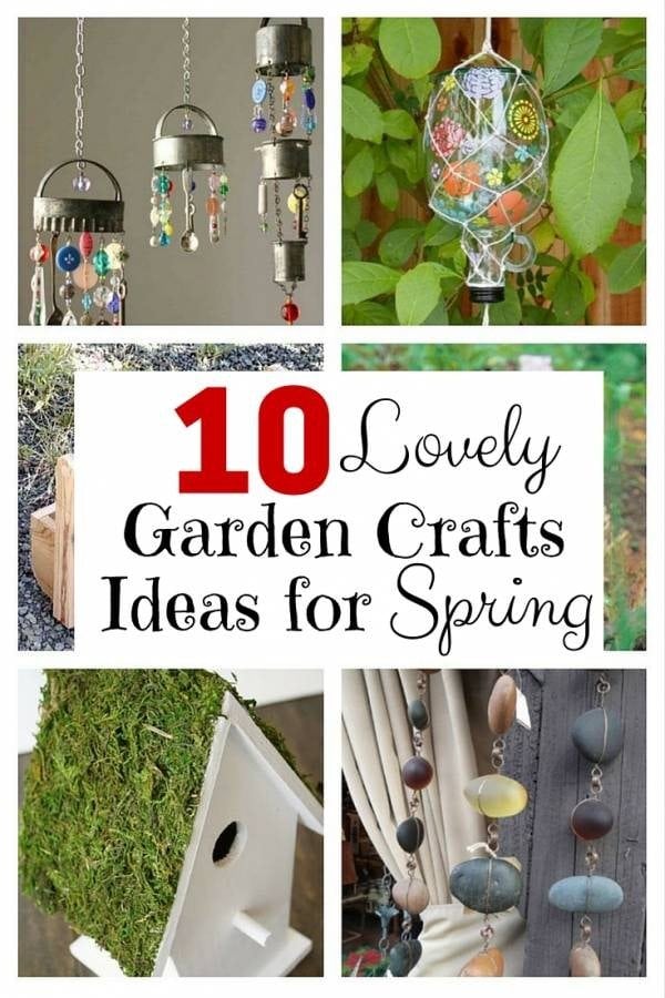 Check out these lovely garden crafts you can add to your garden now spring has arrived. With these simple DIYs, you can beautify your garden any time.