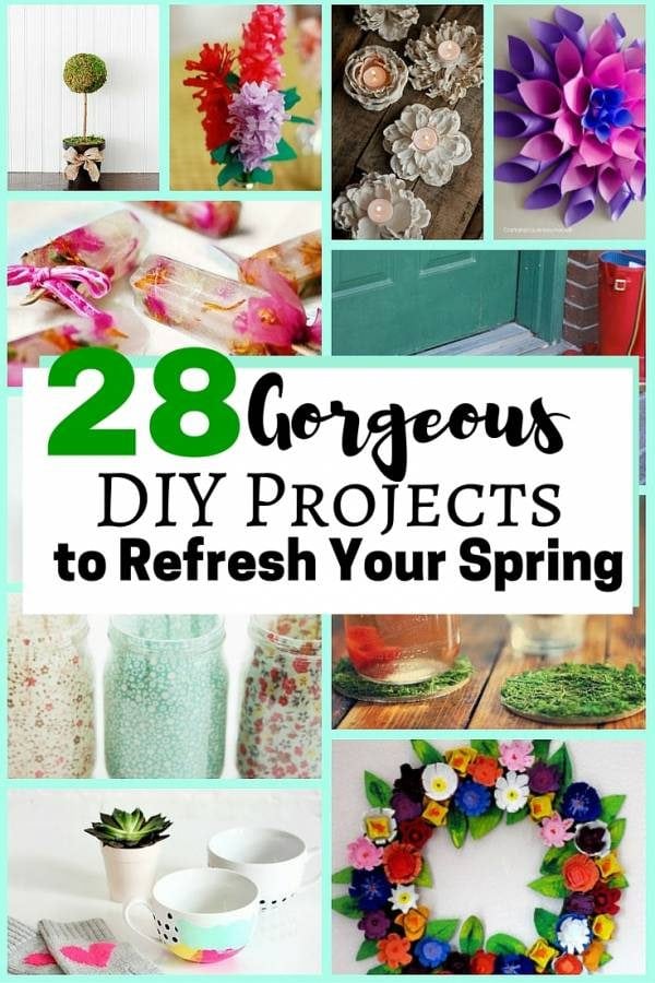 Gorgeous DIY crafts to keep you occupied this spring. Creative and inexpensive ways to beautify your home.