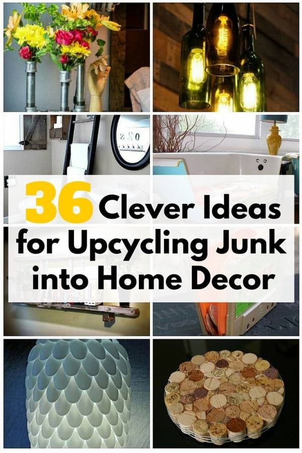 Don't throw away those junk because there are clever ways to recycle them. They can become lovely home decor.