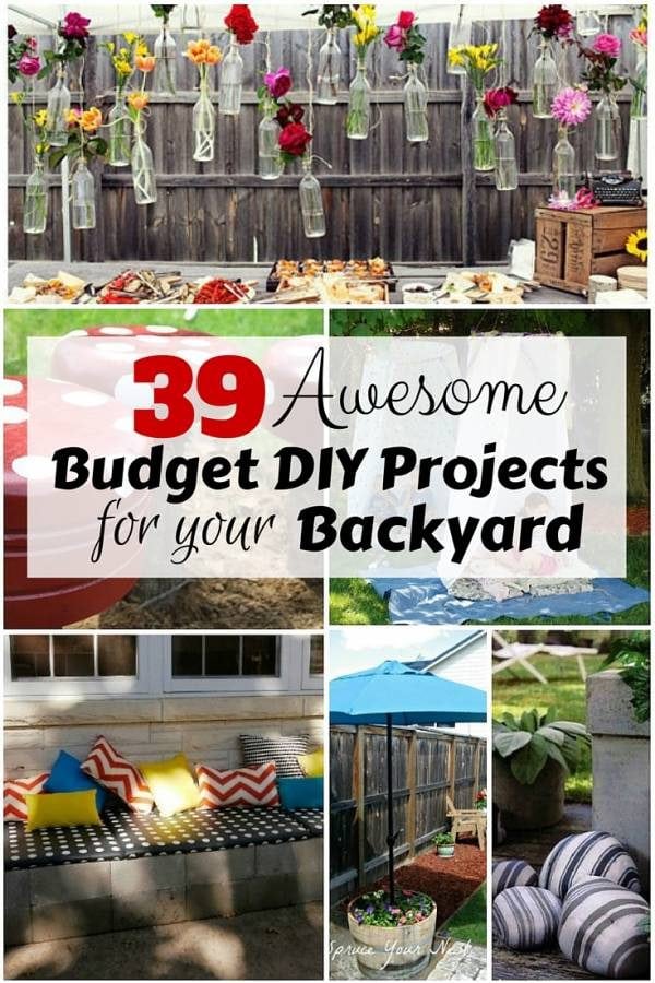 Reinventing your backyard should not be expensive. Check out this awesome list of DIY backyard projects within your budget.