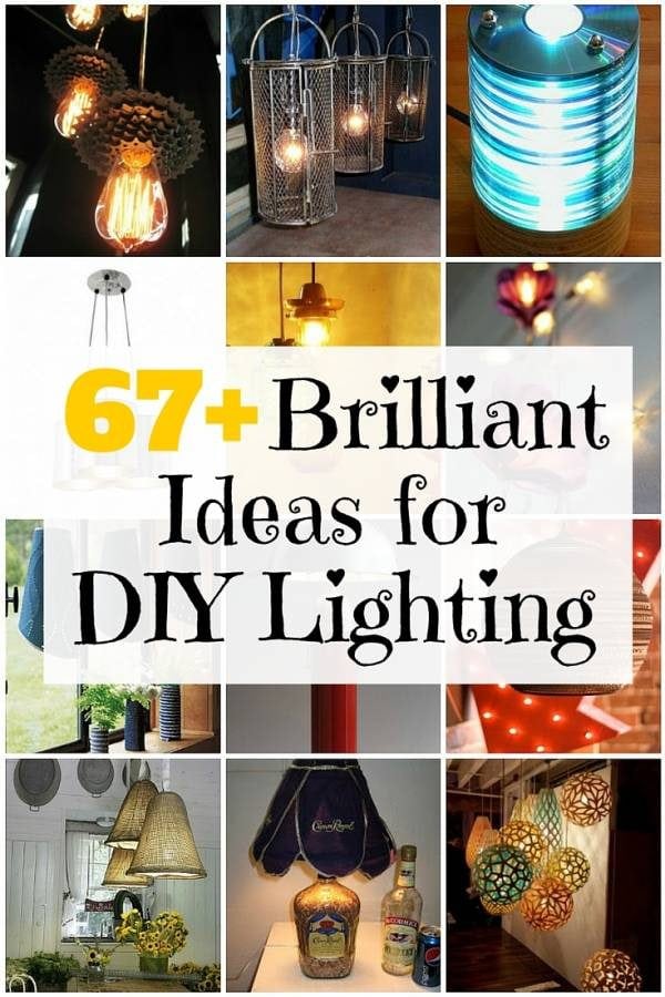 The right lighting fixtures effortlessly add value to any home. Check out this huge list of DIY lighting projects for your next redecorating.