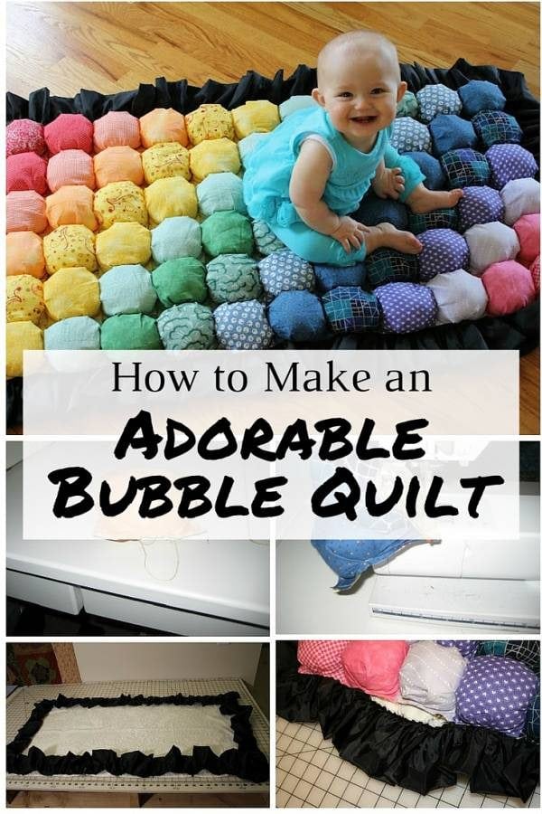 An adorable sewing project made from inexpensive materials. A soft and comfy quilt for your little one.