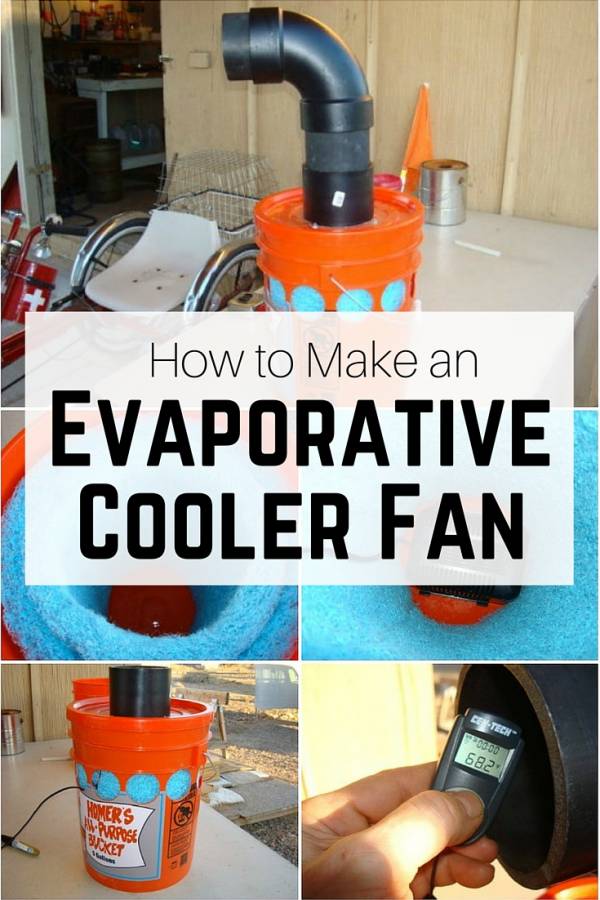 Homemade shop evaporative cooler