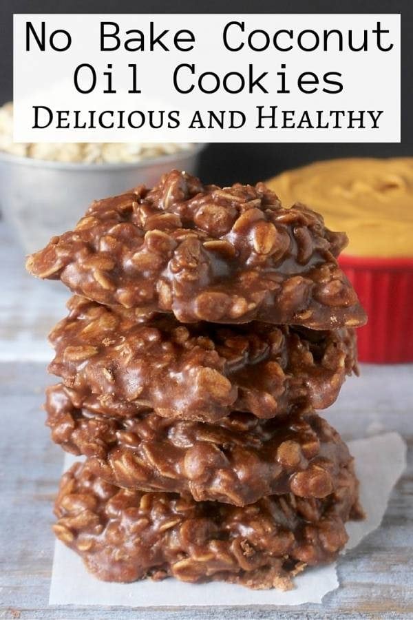 Delicious coconut oil cookies that you can make without turning the oven on. Kids and adults will definitely love these no bake treats. 