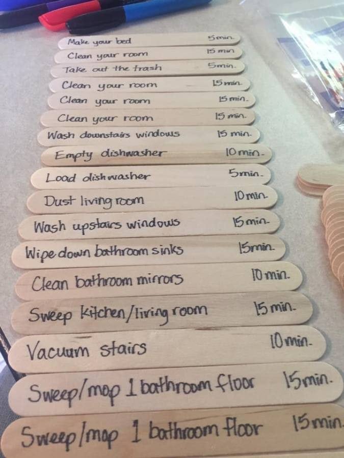 Toddler Chore Chart Diy