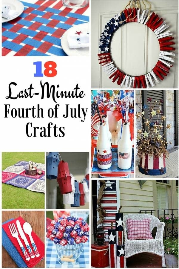 Get your home ready with these last-minute DIY ideas for Fourth of July. They are the perfect red, white and blue for your budget.