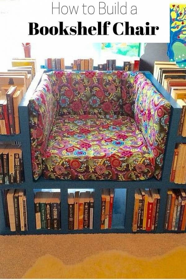 A bookshelf that gives you enough space for your books and a chair for comfortable reading. A DIY for all book lovers out there!