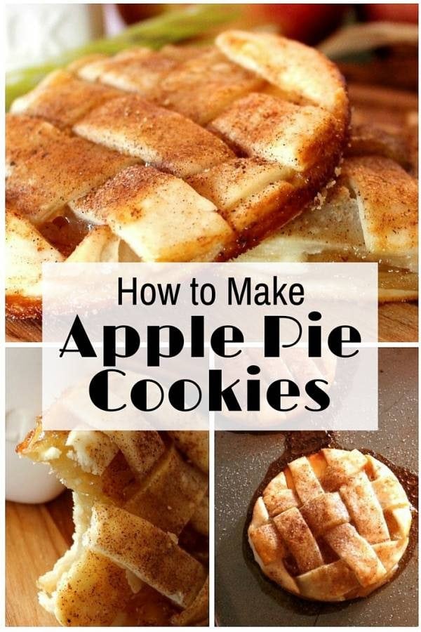 Apple pie cookies are the mini versions of the all-time favorite apple pie. They are as delicious and pretty as the pie.
