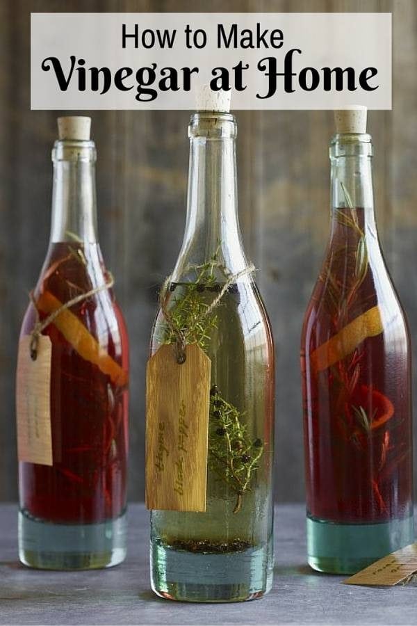 Make your own vinegar at home in different flavors. A must-have in any household.