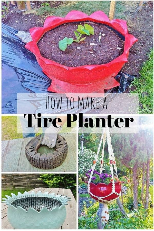 Another amazing way to recycle old tire - turn them into stunning planters. A definite addition to your garden.