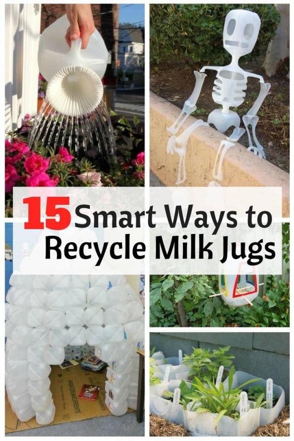 Empty milk jugs are the perfect DIY material as you can recycle them to a lot of things. Also, they are easy to work with.