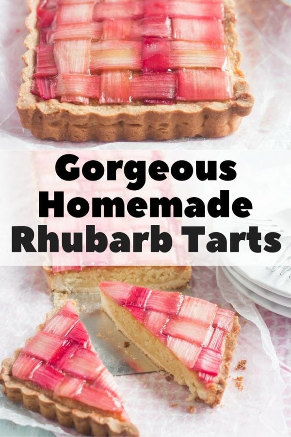 A striking, tasty rhubarb tarts for the next family gathering on spring. It is far different from the usual fruity treat.