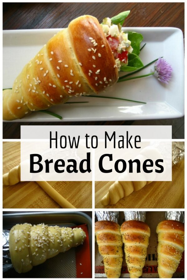 Delicious, easy-to-make bread cones that are lovely to look at. Great for all types of occasion.