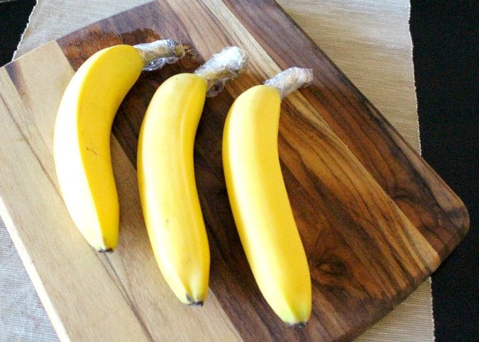 bananas in foil