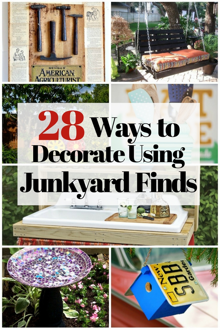 28 Ways to Decorate Using Junkyard Finds