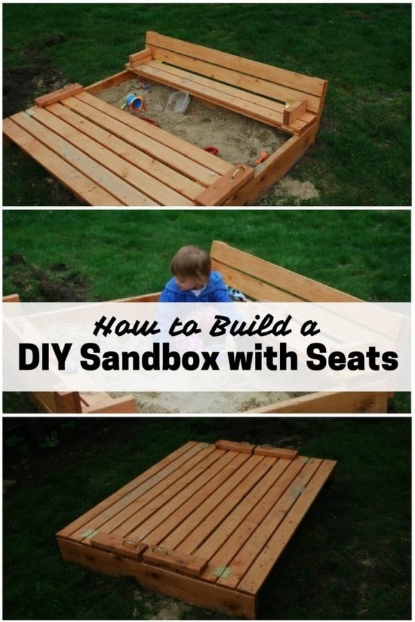 Kids will surely enjoy the last days of summer with this smart DIY sandbox with seats. It is a good place to learn, play and bond.