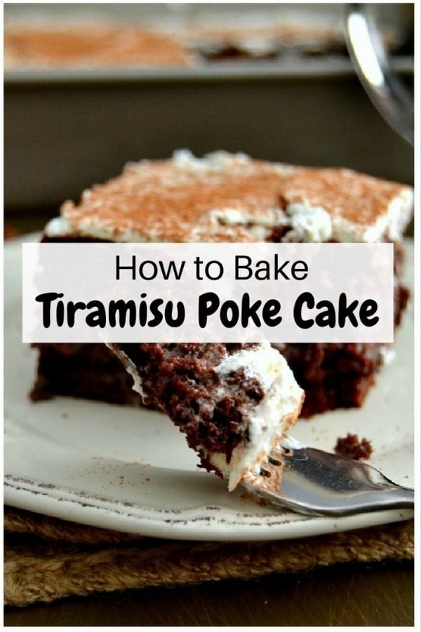 Moist, rich and tasty tiramisu poke cake that all coffee-lovers will adore. A cake that will surely complete your day.