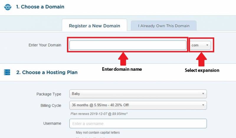 Create an interesting and catchy domain name for your upcoming website.