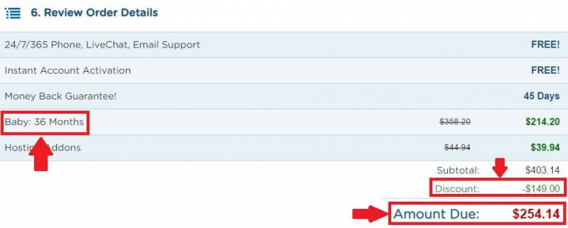 Review how much you will pay and if the information are correct and complete.