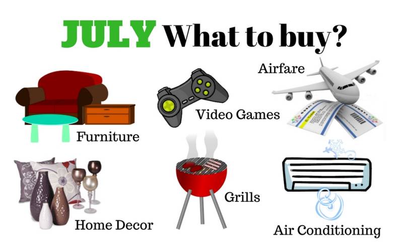 Fourth of July is here! You may find these items on sale.