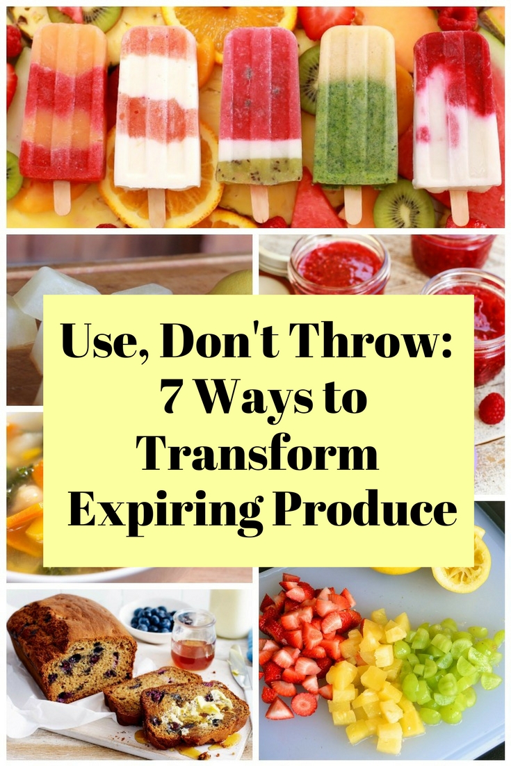 Don't throw away yet those expiring produce because you can transform them into delicious treats you and your kids will enjoy.