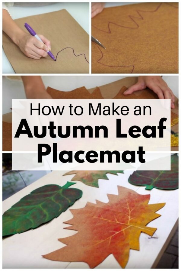 Add fall colors to your home with DIY fall leaf placemats. Celebrate the harvest season with this project!