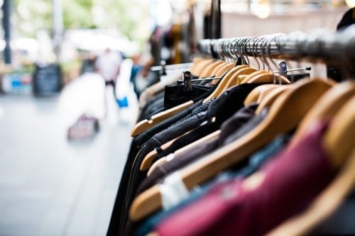 Rack of clothes