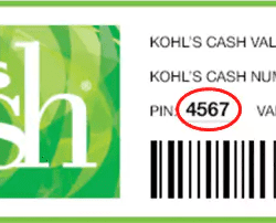 kohls cash example