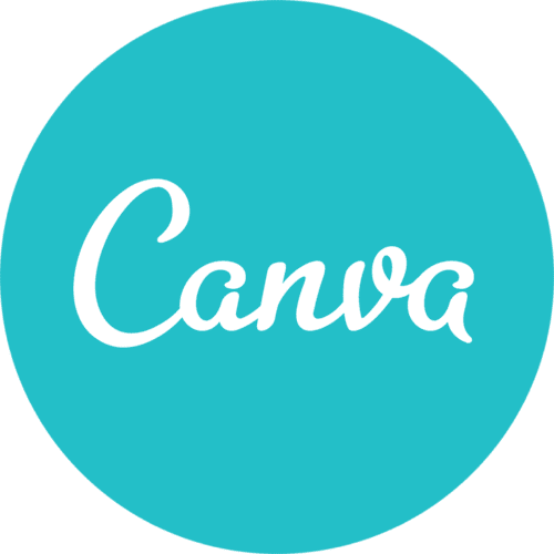 Logo for Canva, which is a blue circle